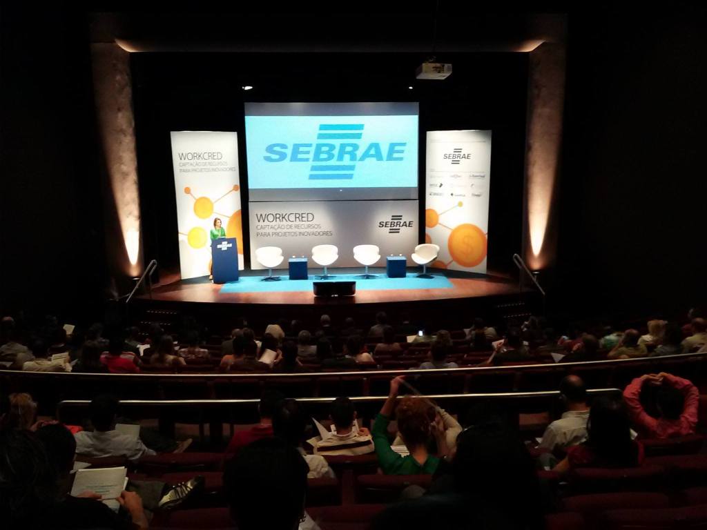 Na quarta participamos do evento WORKCRED: Captação de Recursos para Projetos Inovadores, promovido pelo SEBRAE.