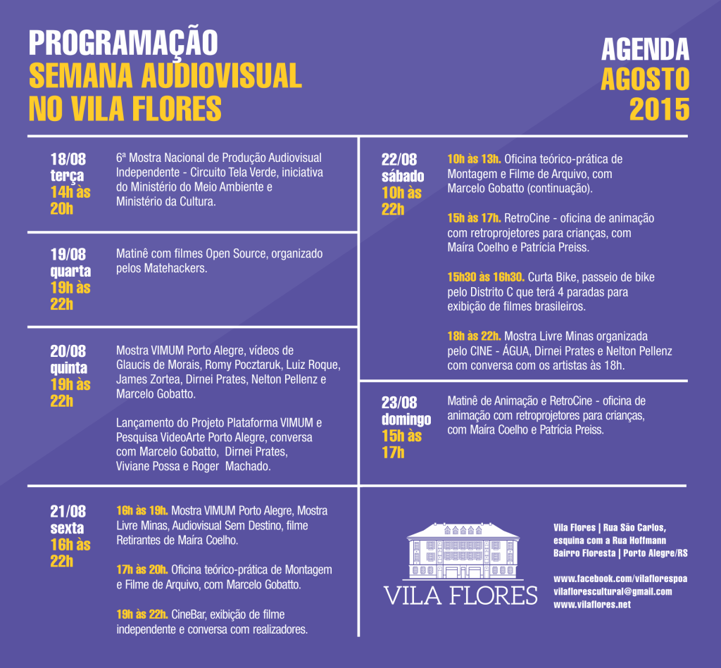PROGRAMAÇÃO AUDIOVISUAL